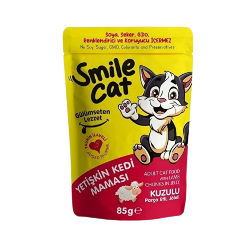 سمايل كات طعام رطب للقطط البالغة بلحم الضأن 85g