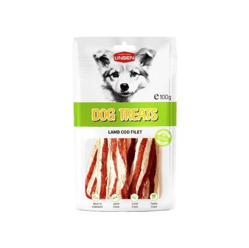لينسن مكافات للكلاب بفيليه لحم الضأن وسمك القد 100...