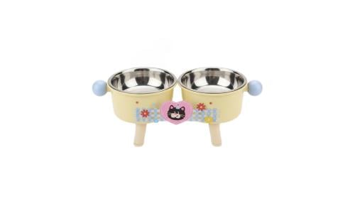 صحن طعام مزدوج للقطط من بيت اند مور