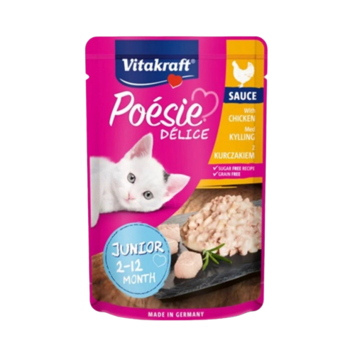 فيتاكرافت طعام رطب للكتن بالدجاج في الصلصة 85g