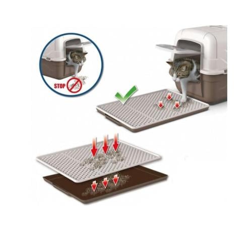 سجادة ليتر بوكس سحاب من البلاستك من بيت اند مور cm...