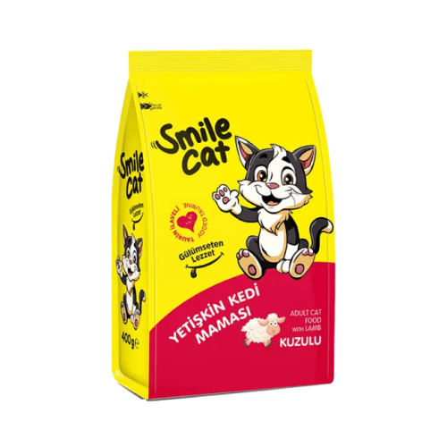 سمايل كات طعام جاف للقطط البالغة بلحم الضأن 1kg
