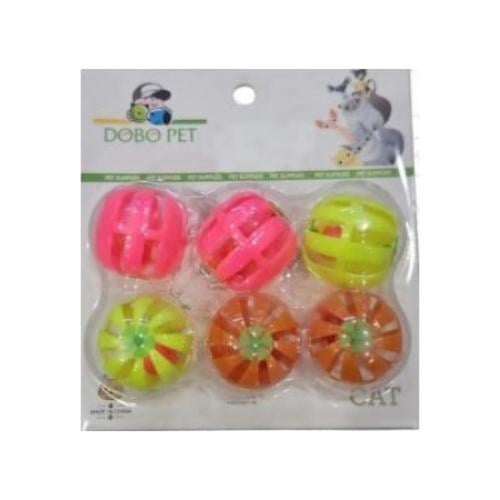 دوبو بيت لعبة الكرات مع الجرس للقطط