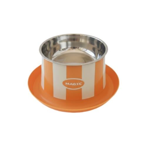 وعاء طعام من الستانلس ستيل للكلاب والقطط