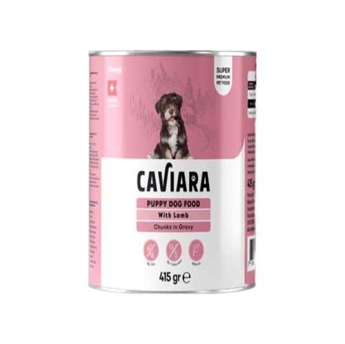 كليبيك كافيارا طعام رطب للجراء بلحم الضأن 415g