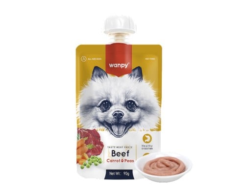 وانبي الطعام الرطب للكلاب باللحم البقري و الجزر و...