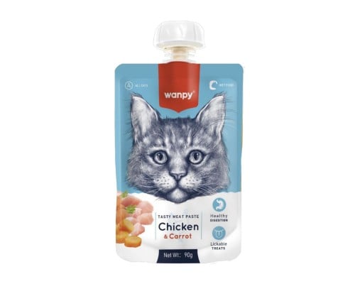 وانبي الطعام الرطب للقطط بالدجاج و الجزر 90g