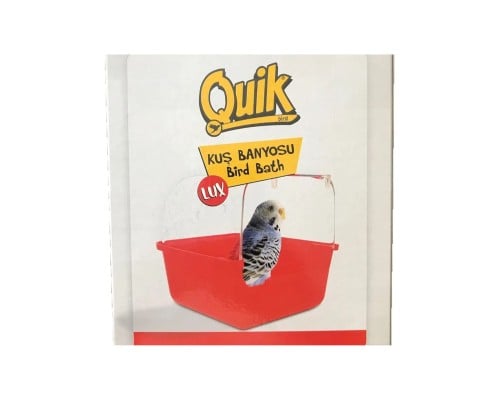 كويك حوض استحمام مكعب شفاف للطيور