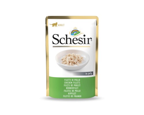 شيزر طعام رطب للقطط البالغة بفيليه الدجاج في الجيل...