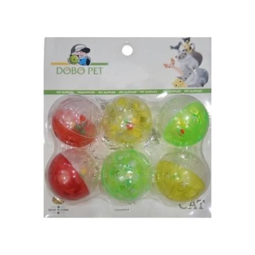 دوبو بيت كرات بلاستيكية ملونة مع جرس للقطط
