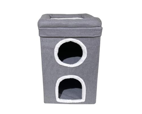 منزل للكلاب و القطط مع فتحتين 39*39*64 سم من بت ان...