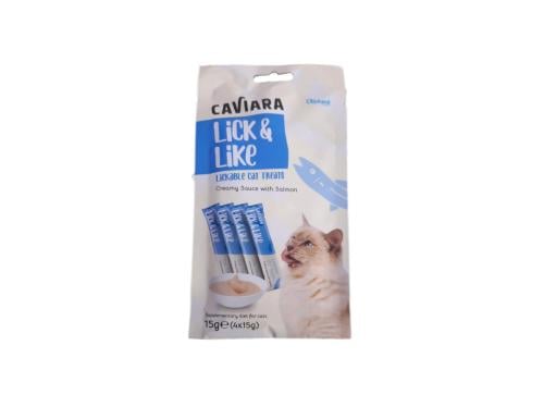 كليبيك كافيارا مكافات للقطط بالسلمون 4*15g