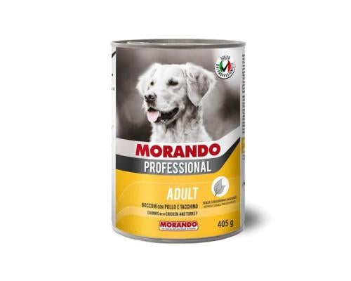 موراندو طعام رطب للكلاب البالغة بقطع الدجاج و الدي...