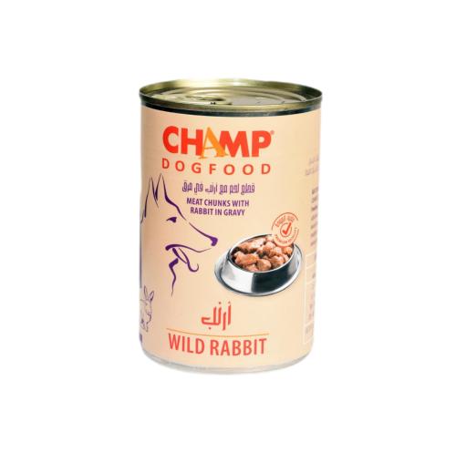 تشامب طعام رطب للكلاب البالغة بالارانب في المرق 41...