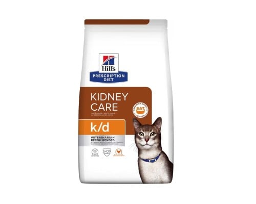 هيلز k/d طعام جاف للقطط بالدجاج لصحة الكلى