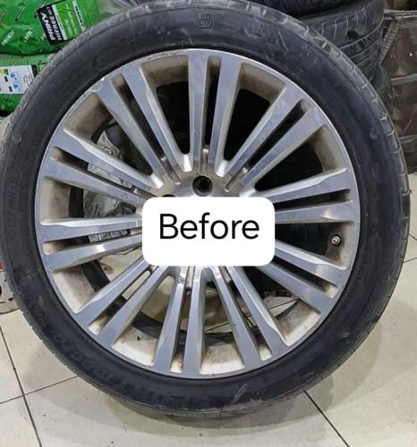 Repair of 20-inch rim including tax