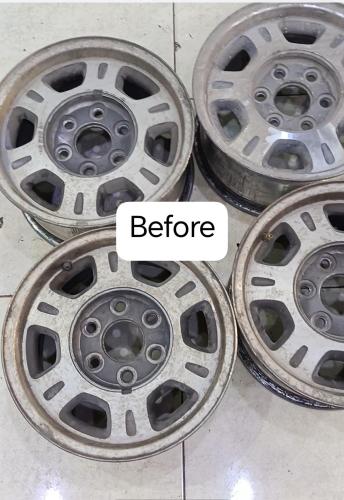 Repair of 16-inch rim including tax
