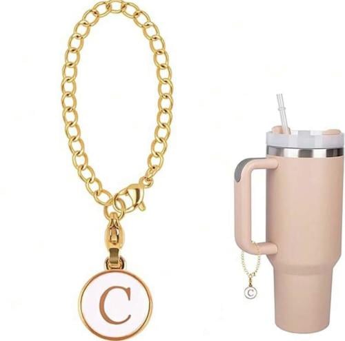 Letter charms accessories For tumbler Cups