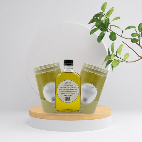 2 حناء الشيب حجم كبير + 1 زيت