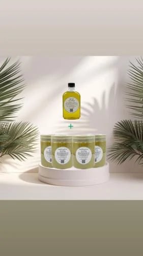حناء الشيب + زيت غزل بالاعشاب