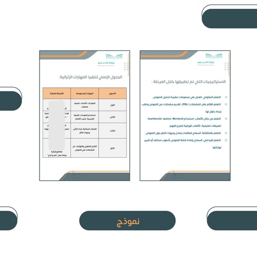 ملف خطة علاجية و إثرائية مهارات نافس - لغتي ثالث ا...