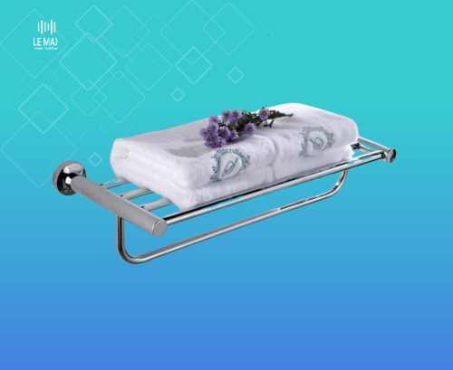 رف مناشف كروم