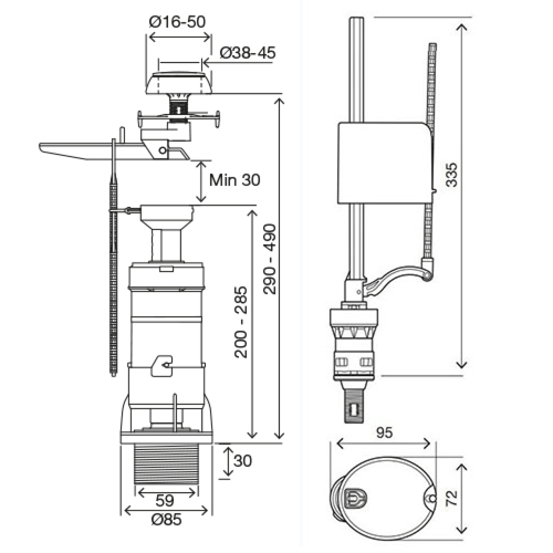 مكينة سيفون كرسي افرنجي من أولي