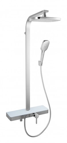 طقم دش كامل كروم مربع-001C