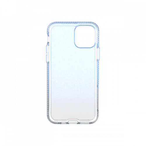 = كفر تيك 21 بيور شيمر للايفون 11 برو - شفاف ازرق