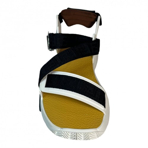 Fendi Flow FF Jacquard Touch Strapped Sandals