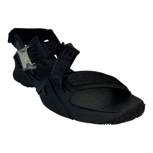 Fendi Flow FF Jacquard Touch Strapped Sandals