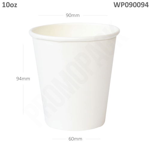 كوب قهوة 10 اونص سنجل مع الغطا