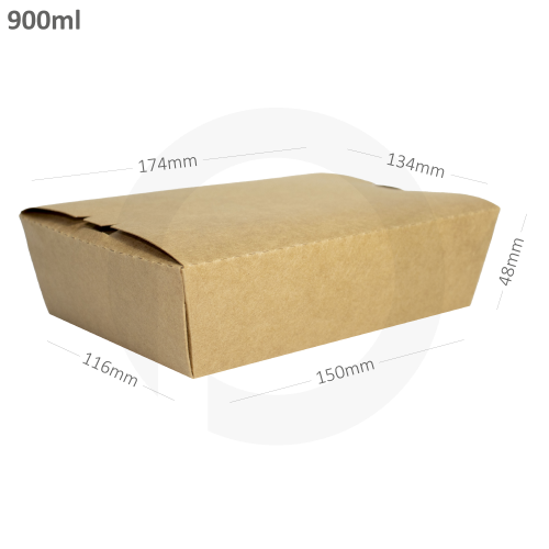 علبة طعام كرفت 900 ملم كرتون 200 علبة