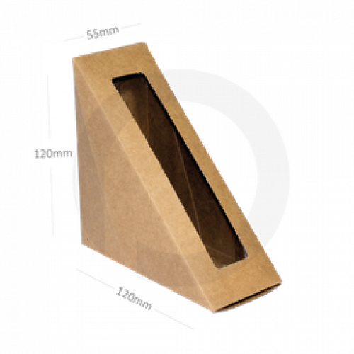 علبة كلوب ساندويش كرفت بنافذة كرتون 500 حبه