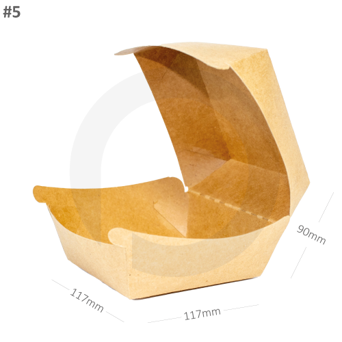 علبة برجر كرفت رقم 5 كرتون 200 حبه