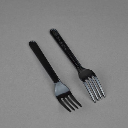 شوكة اسود صغيرة كرتون 1000 حبه