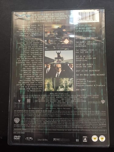 DVD The Matrix Reloaded