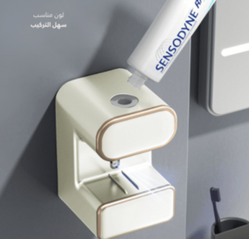 جهاز موزع معجون أسنان ذكي + معقم فرشاة