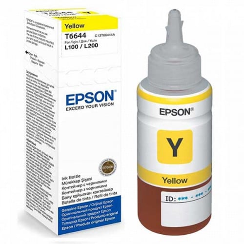 حبر سائل إبسون أصلي T6644 70ML أصفر
