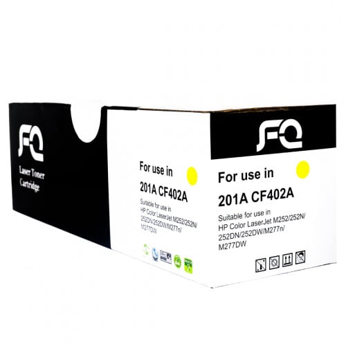 حبر ليزر FQ متوافق مع CF402A 201A أصفر