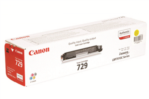 حبر ليزر كانون أصلي LBP7010C 729 أصفر