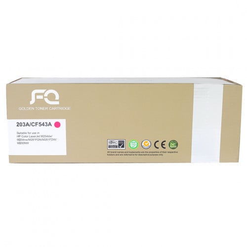 حبر ليزر FQ الذهبي متوافق مع CF543A 203A أرجواني
