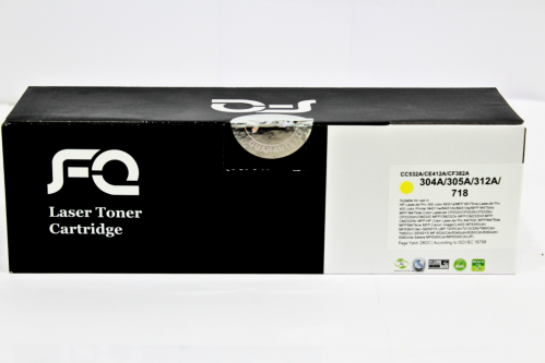 حبر ليزر FQ متوافق مع CC532A 304A أصفر