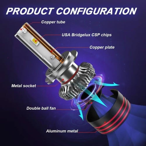 طقم ليدH7 توبيز 150 وات M8 PRO MAX