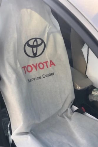 تلبيسة مقاعد تايوتا ابيض قطعتين