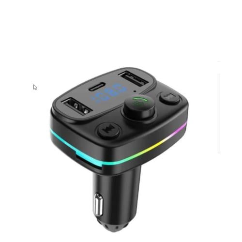 مشغل MP3 بولتوث وشاحن بمدخلين USB ومدخل Tuep C وشا...