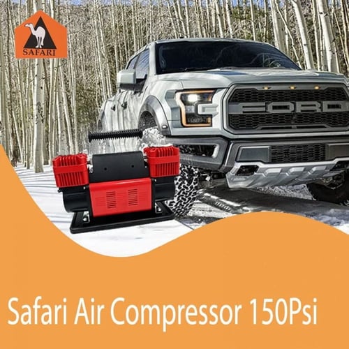 ماطور هواء سفاري الأصلي 2 بيستم كبير 300 لتر 90 أم...