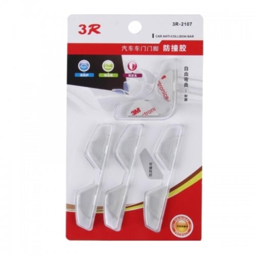 ربل حامي لزاوية باب السيارة 4 قطع شفاف 3R-2107