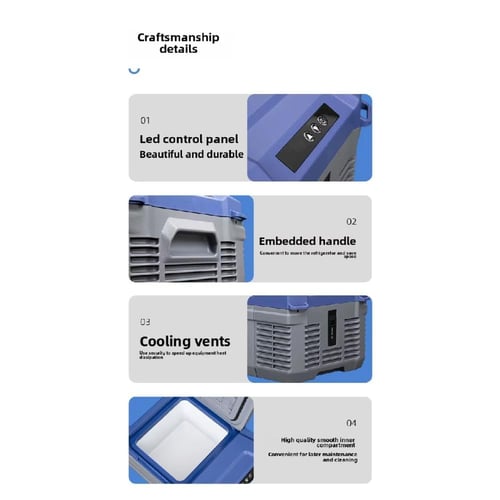 ثلاجه سياره 9 لتر من زينه كار تبريد وتجميد مع تحكم...