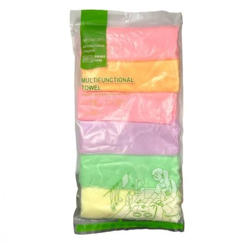 قماش تمسيح 6 قطع الوان 30*30